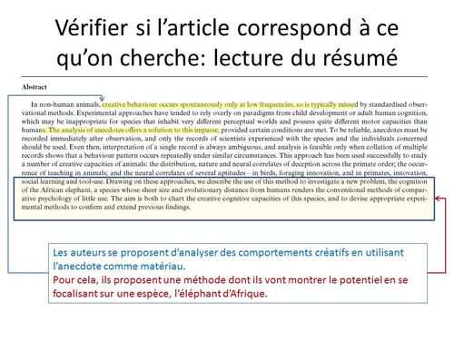 ANTHROPOPOTAME Comment lire un article scientifique